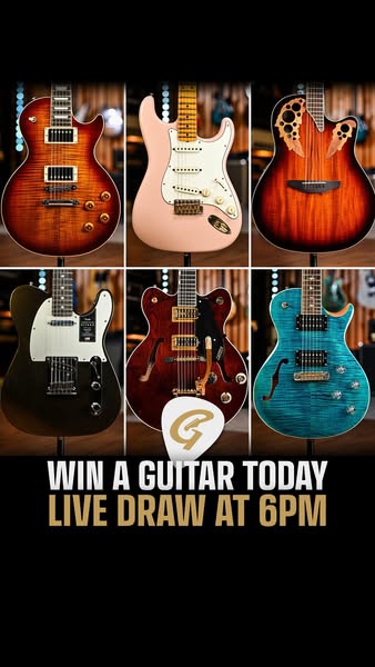 Win a dream guitar today at 6pm
