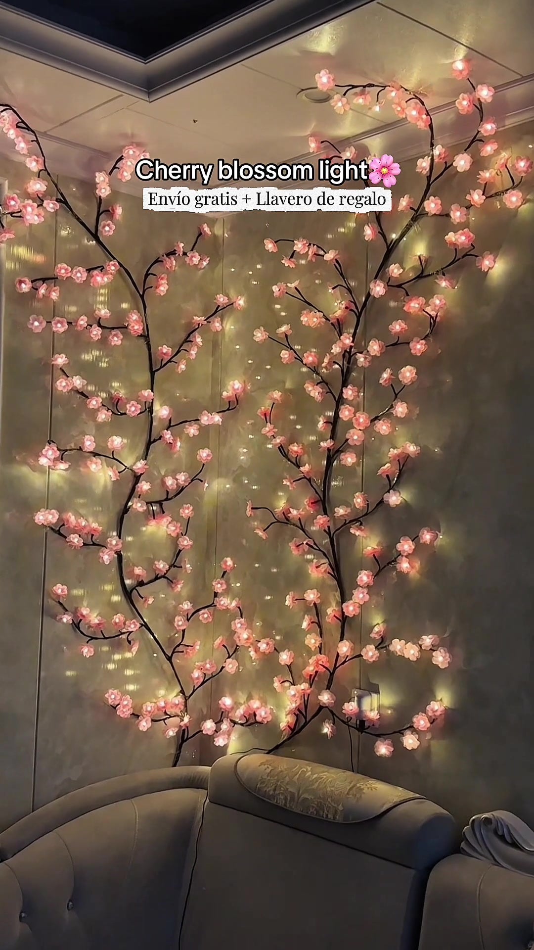 Flores de cerezo que se encienden