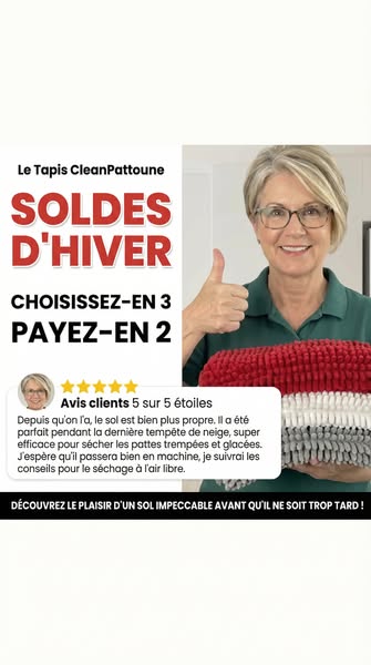 Finis les pattes sales