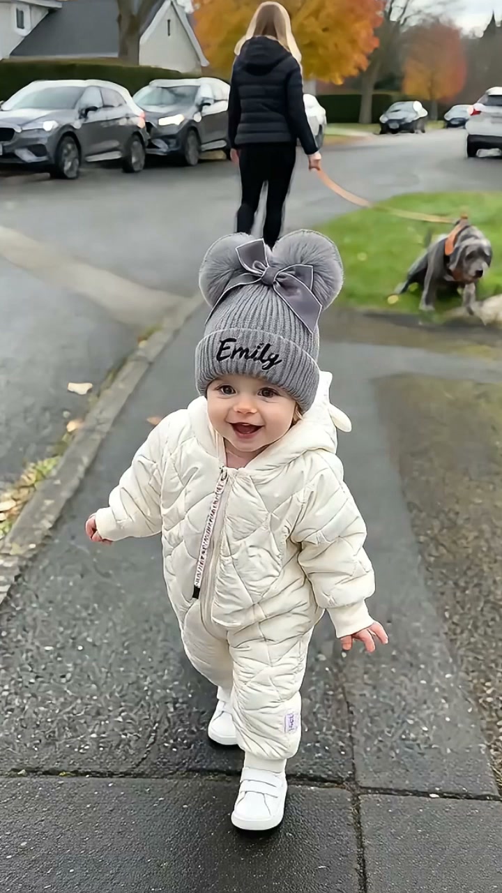 Personalized Kid's Name Pom Pom Hat
