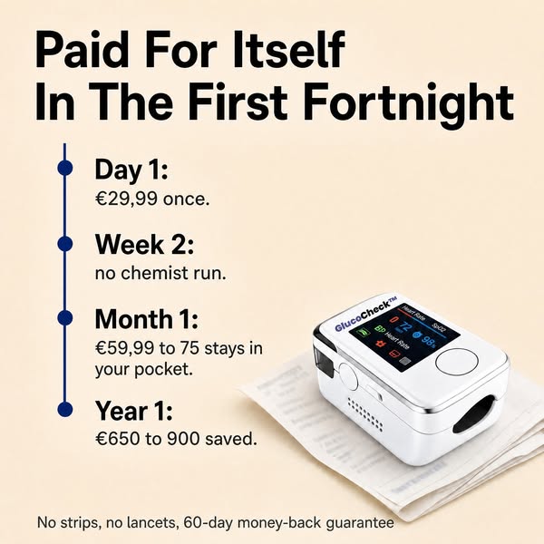 5-second reading. No needles. Ever.