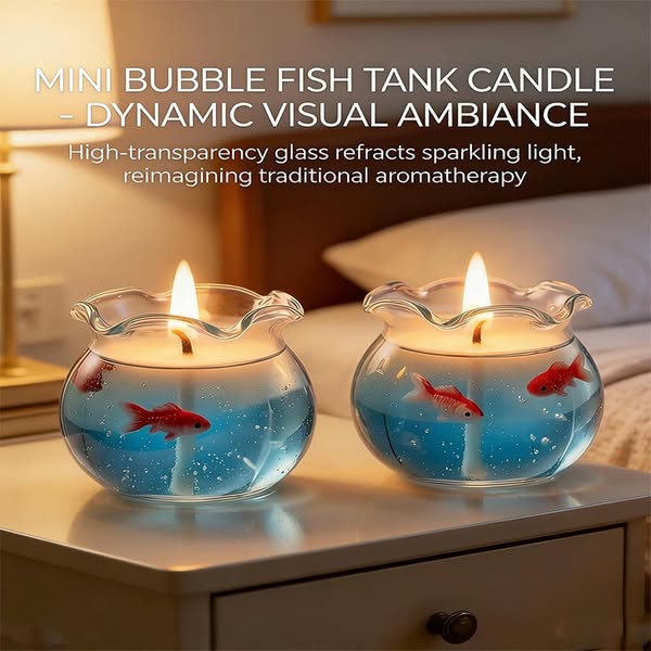 Das Creative dahinter: Mini Bubble Fish Tank Scented Candle