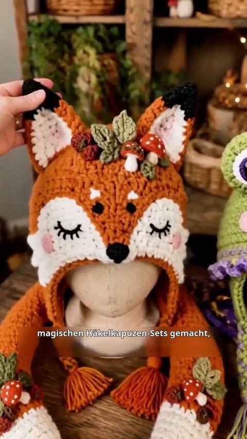 DIY-Häkelset für eine Fantasy-Kapuze | Hochwertiges, weiches Garn & Materialien
