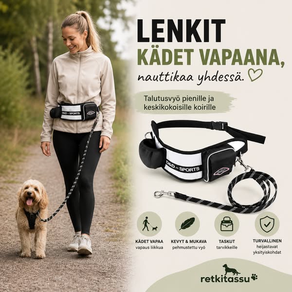 Vapauta kätesi lenkeillä!
