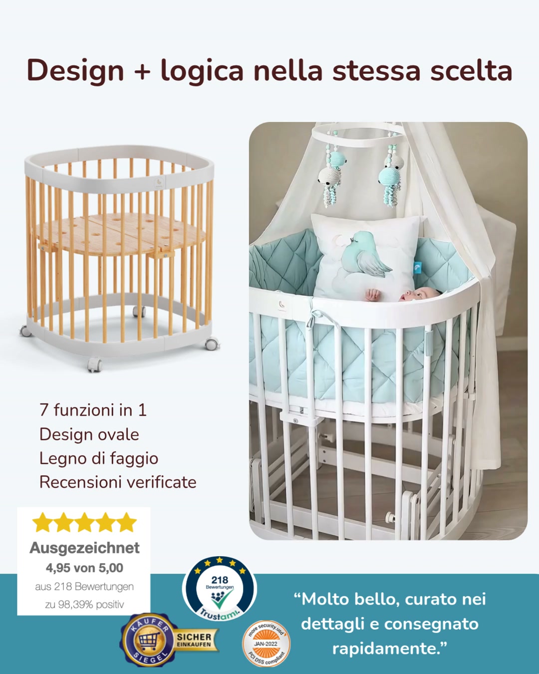 Disegna il tuo lettino unico