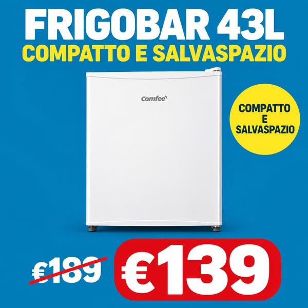 Frequenti bevande fresche a portata di mano? Frigobar 43L!