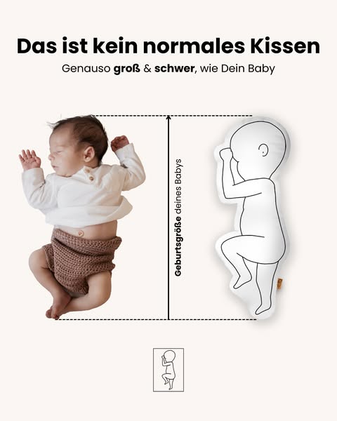 1:1 wie bei der Geburt – mit Gewicht & Größe