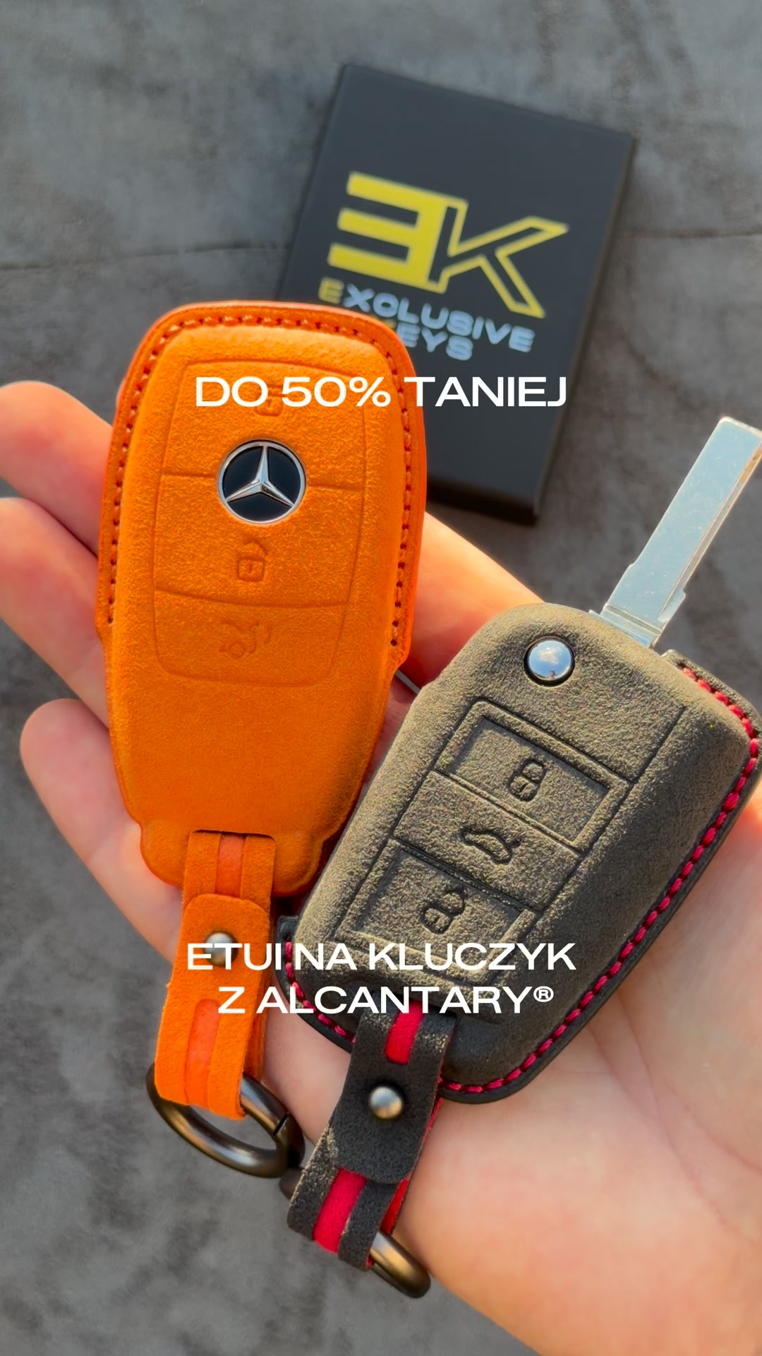 Etui z Alcantary® dla Twojego kluczyka