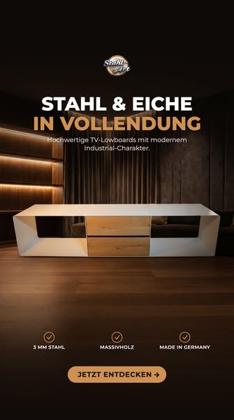 TV Lowboard aus Wildeiche