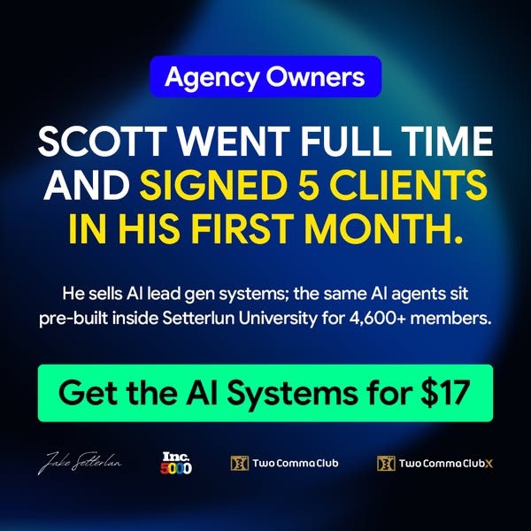 Unlock a 7-Figure Agency System for $17/Month