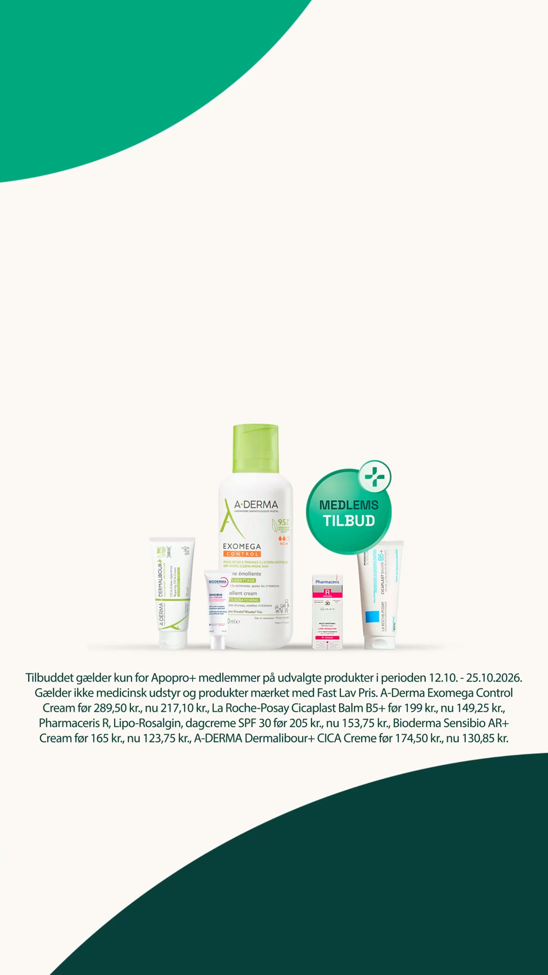 Spar 25% på udvalgt dermatologisk hudpleje