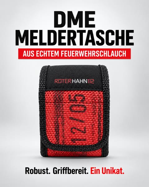 DME-Tasche aus echtem Feuerwehrschlauch