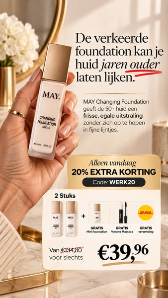 50+? Tijd voor een foundation die met je huid meewerkt