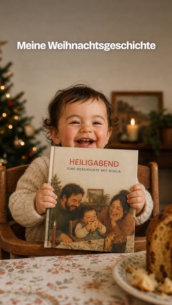 Erstelle das Weihnachtsbuch deines Kindes