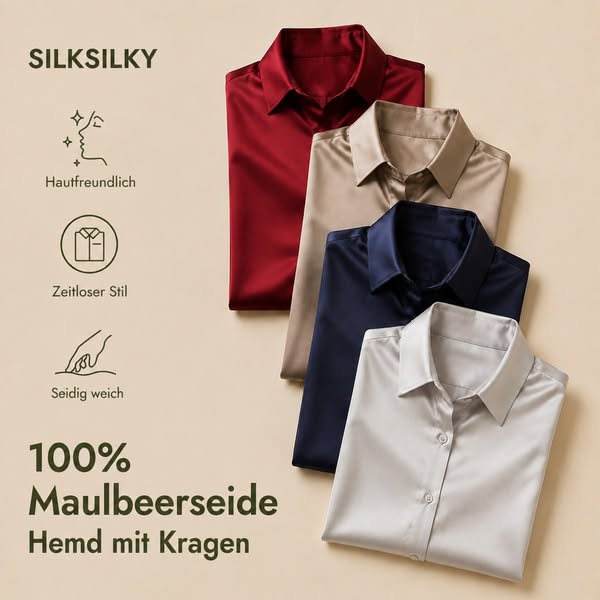 Tidlös Sidenskjorta