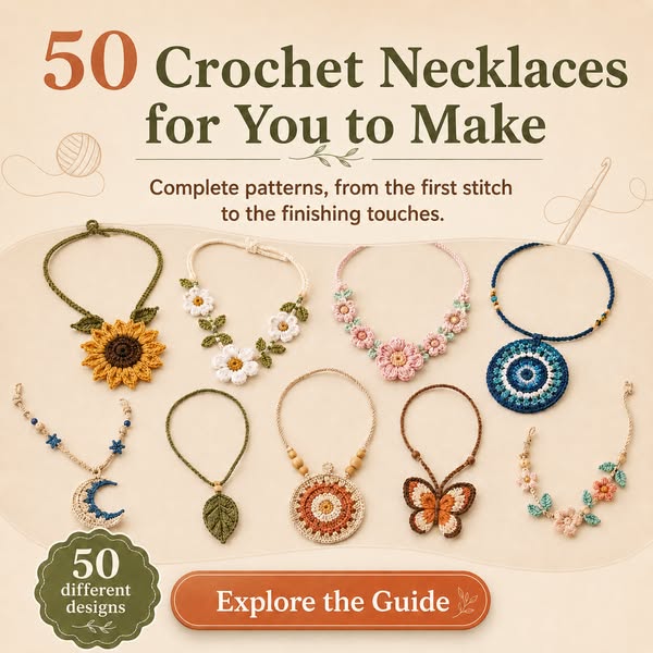 50 Crochet Necklaces
