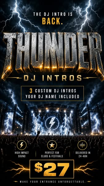 3 DJ Intros - 24h Delivery