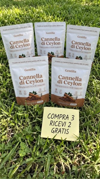 Cannella di Ceylon 7200mg Equivalente in Olio MCT