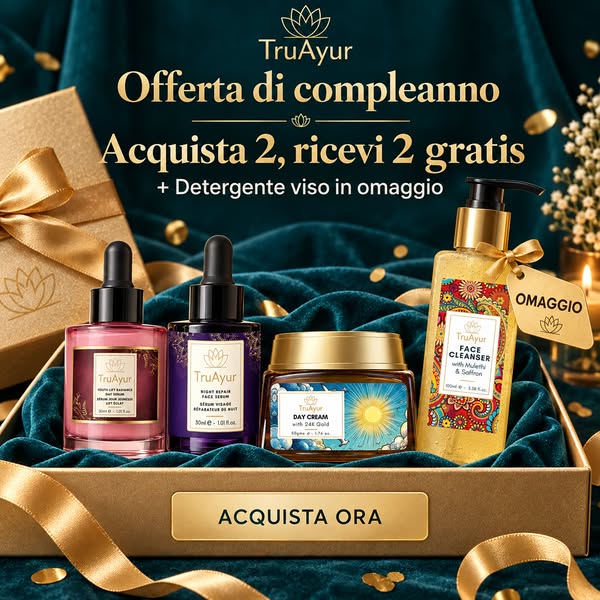 Acquista 2 prodotti, ne ricevi 2 in omaggio + un detergente viso gratuito