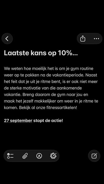 Actie loopt t/m 27 september