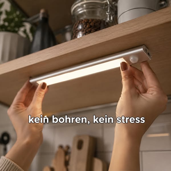 Unterbau Leuchte - LED Magnetische Bewegungssensor Lampe - Für Küche, Schrank, Schublade