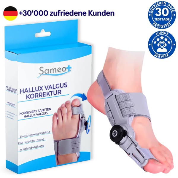 Korrigieren Sie Ihren Hallux Valgus – ganz ohne Operation.