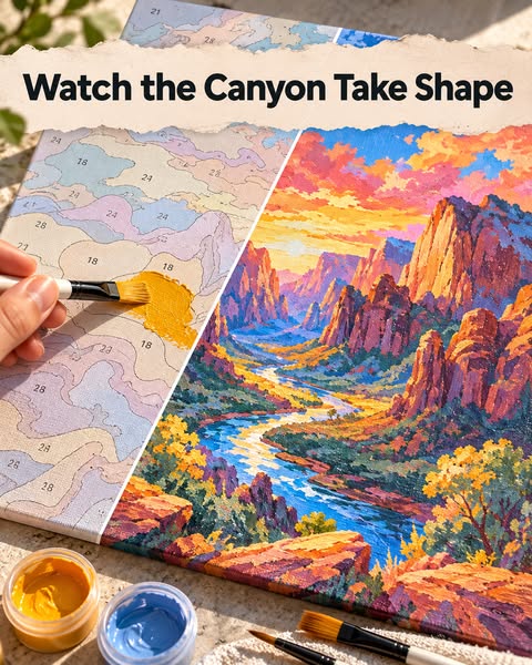 A canyon, one shape at a time