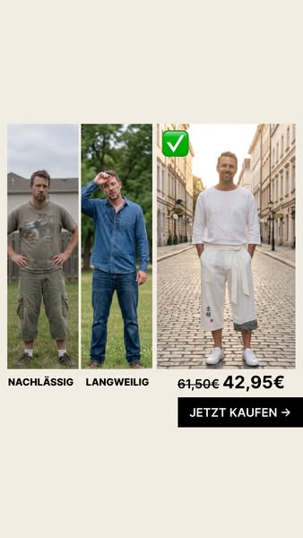 Keine Hosen mehr, die drücken und ersticken