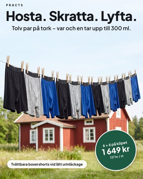 Tolv par på tork