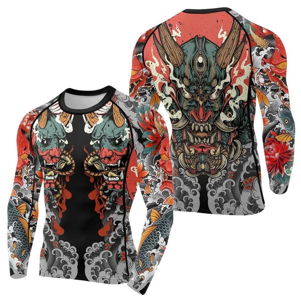 Samurai Men's Long Sleeve Rash Guard