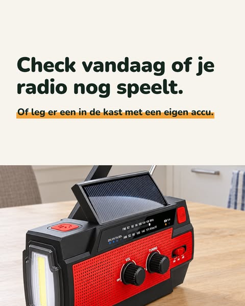 Begin met één ding: een radio zonder stopcontact