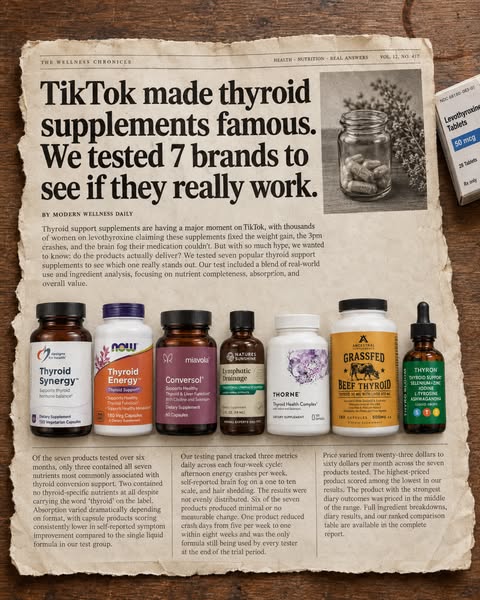 I Tested 7 Thyroid Supplements
