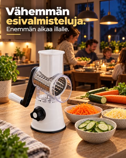 Pimeät illat? Vihannekset sekunneissa