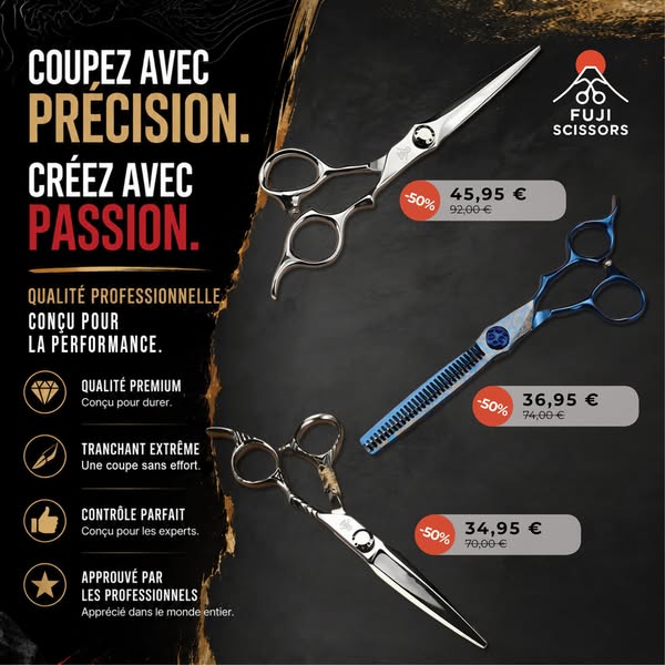 Ciseaux professionnels -50%