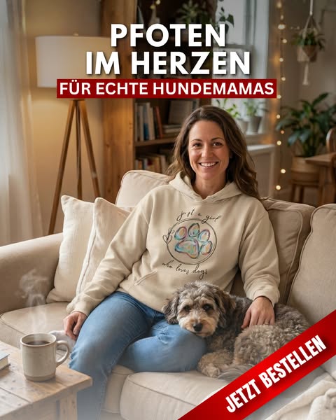 PRACTS PfotenHerz Hoodie – Für Hundemamas, die ihr Herz auf den Ärmeln tragen