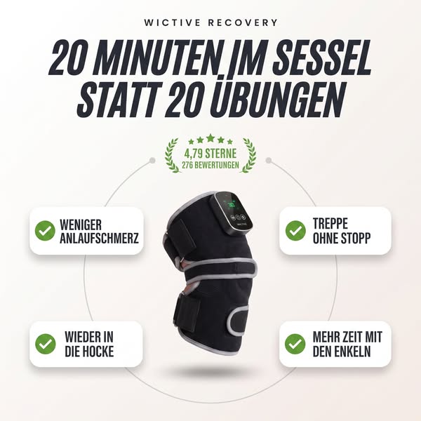 Knieschmerzen lindern — in 20 Minuten