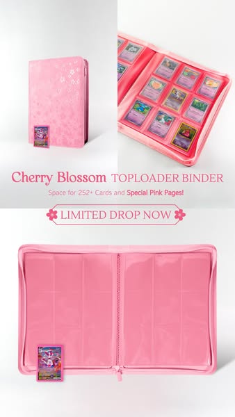 Limited Edition Cherry Blossom Toploader Binder