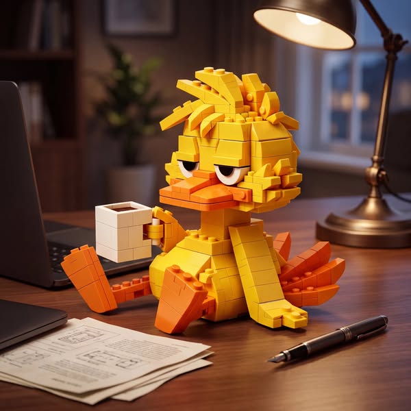 Tired Coffee Duck Building Set