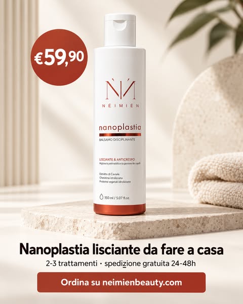Lisci per mesi. €59,90.