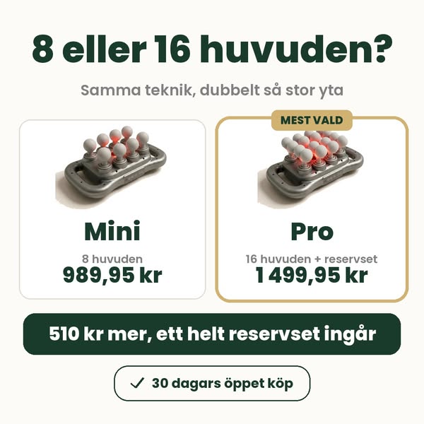 8 eller 16 huvuden? Så väljer du