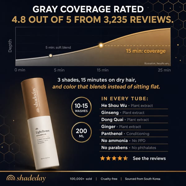 The Viral Shampoo That Covers Gray in 15 Minutes