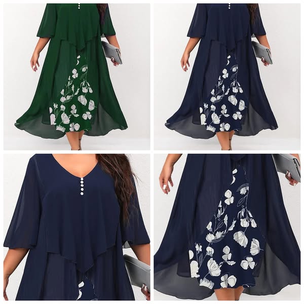 Noelia | Blusa de Gasa con Diseño de Paneles