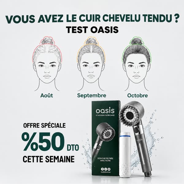 Votre douche mérite mieux que du calcaire et du chlore