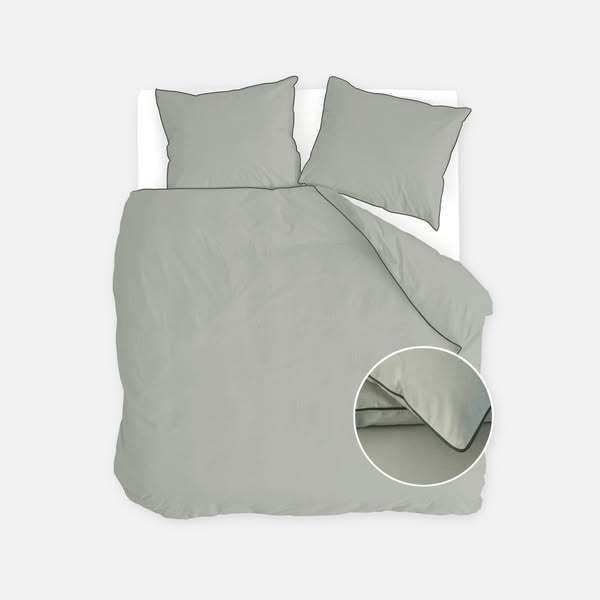 Walra Dekbedovertrek Sweet Softy grijs / groen