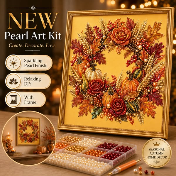 Framed Pearl Diamond Painting Only From $19.99