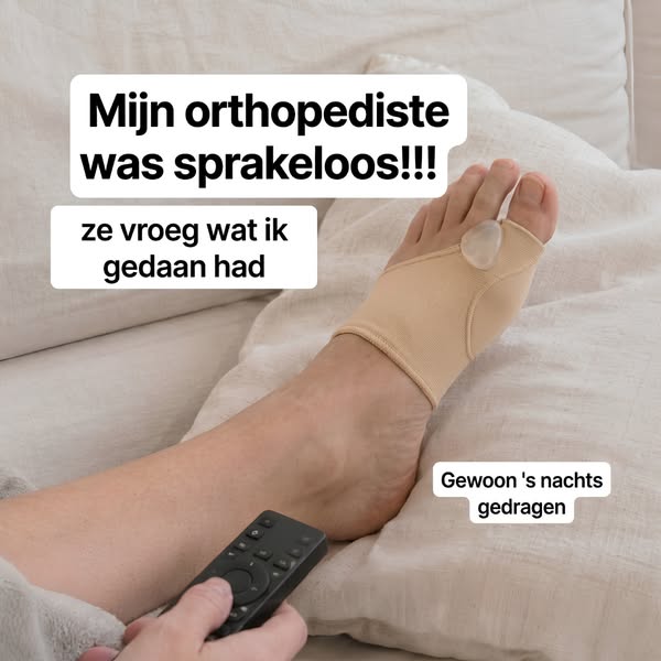 Eindelijk een hallux-oplossing die blijft werken — zonder operatie