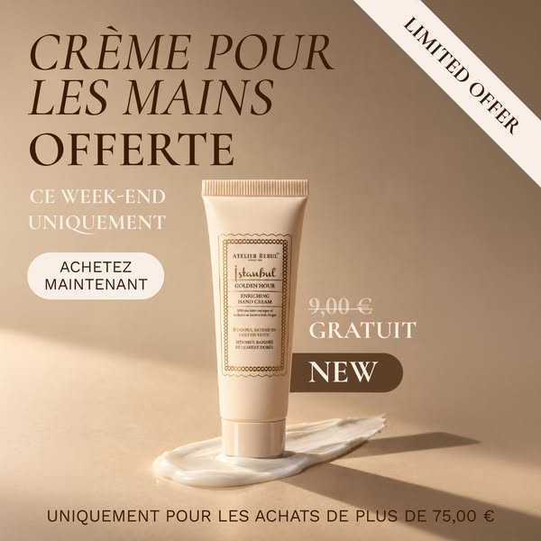 Nouvelle crème mains, offerte