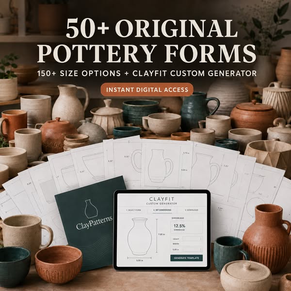 50+ Pottery Forms in One Bundle