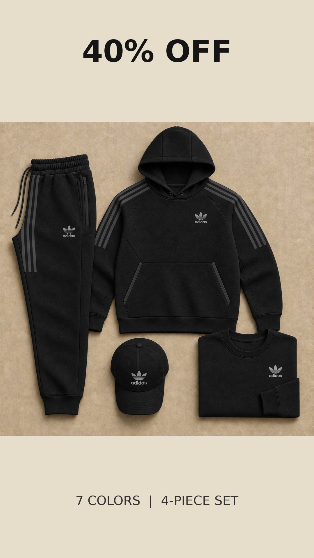 40% OFF Adidas Originals 4-Piece Set