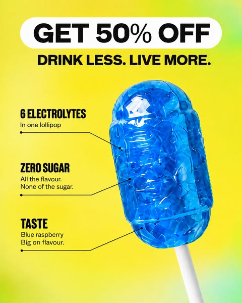 Drink Less. Live More. Get 50% Off